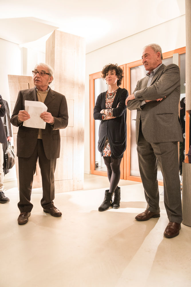 Giuseppe Rivadossi and his hosts Vittorio and Valentina Moretti